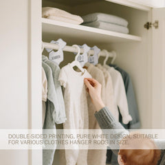 LEMBANG baby closet dividers rod-friendly fitting metal or wooden bars for versatile storage.