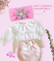 LemonSpace one-size headband grows with your baby as they grow.