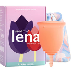 Lena Sensitive Cup small insertion for beginners with gentle, comfortable fit.