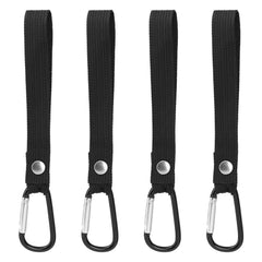 LenDLY stroller hooks securely clip diaper bags on the stroller bar for easy access.