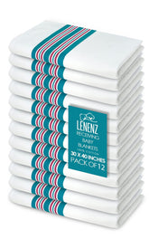 Lenenz baby receiving blanket in soft flannel showing gentle swaddle texture