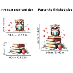 Leniutor giraffe reading wall sticker blends fun and focus.