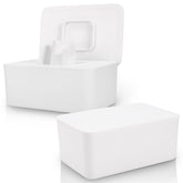 LEQXGO baby wipes dispenser with sealing lid keeps moisture intact for fresh wipes.