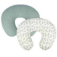Lethooly nursing pillow cover in muslin cotton; ultra-soft texture for mom and baby during feeds.