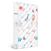 Letmxiu Premium 5in crib mattress top layer provides firm support.
