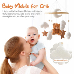 Let's Make plush bear and bunny toy detail adds tactile charm for baby.