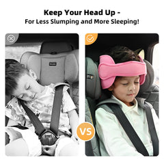 LETTON soft polyester cotton head cushion for nap-ready car rides.