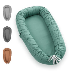 Letwearn baby lounger cover with soft cotton texture for gentle, breathable skin comfort.