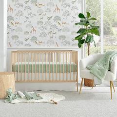 Levtex Baby Cloud Muslin Crib Set quilt in sage stars for gentle naps