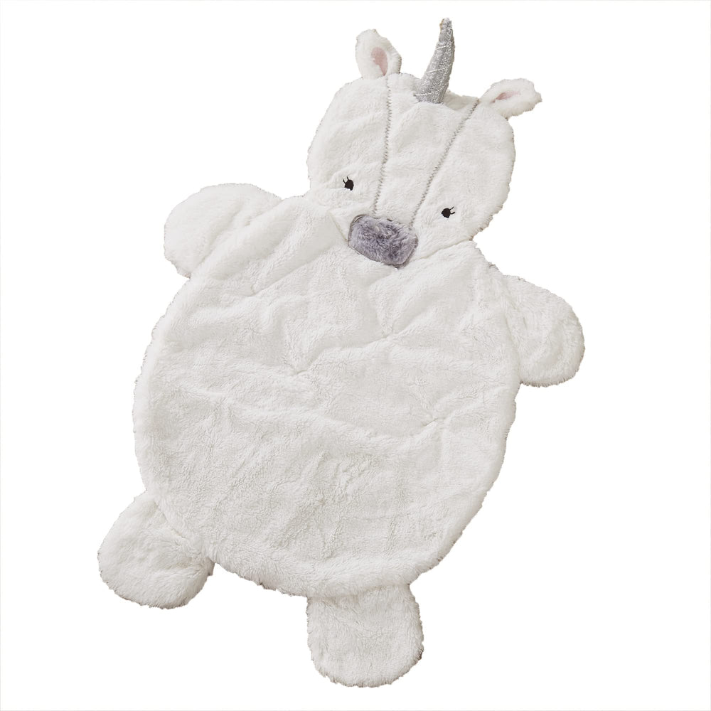 Levtex Baby Colette unicorn playmat in white pink grey for soft tummy time