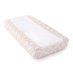 Levtex Baby Heritage blush dust ruffle skirt coordinating with nursery decor