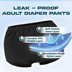 LFDAVP easy-clean diaper covers, machine-washable at low temperature for quick reuse