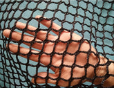 LGLFDJ black safety rope net protects kids on stairs and balcony.