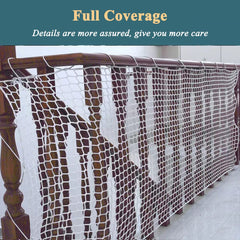 LGLFDJ indoor-outdoor safety net in white ready for varied environments