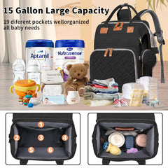LHDYMXYN waterproof-backpack protects baby gear in wet weather