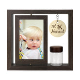 Liannan first haircut frame shows before and after moments for cherished memories