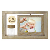 Liannan My First Haircut frame shows two 4x6 photos on a rotating display.