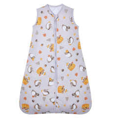 Lictin baby sleeping bag outer cotton texture for soft warmth.