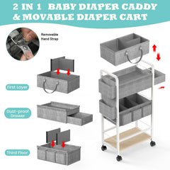 LIDTOP dust-proof drawer storage keeps items clean and ready for changing