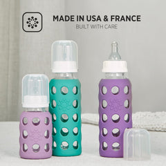 Lifefactory cap, ring and stopper provide a clean seal.