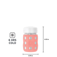 Lifefactory flat cap stores milk and snacks during outings
