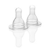 Lifefactory Stage 2 nipple 2-pack close-up for replacement and reliability.