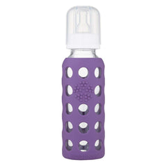 Lifefactory Stage 1 nipple supports gentle newborn feeding.