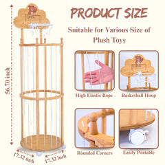 LIFENZO wooden unit with smooth rounded corners for safe play