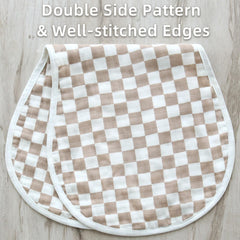 LifeTree reusable burp cloths double as washcloths and bibs.