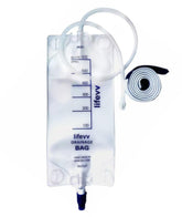 lifevv 600 ml urine drainage bag with clear bag design for discreet wear