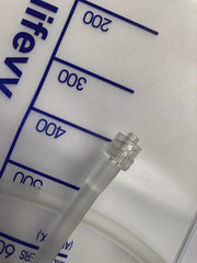 lifevv nephrostomy bag with tube ready for everyday use
