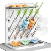 Lifewit large bottle drying rack with drain mat for mess-free countertop drying
