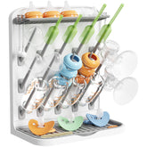 Lifewit large bottle drying rack with 15 pegs keeps bottles organized and within reach