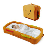 LIFTOZA Toddler Travel Bed with sandwich design for secure sleep on the go.