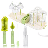 Lijroavy 7in1 extendable bottle brush cleans bottles thoroughly, great for travel