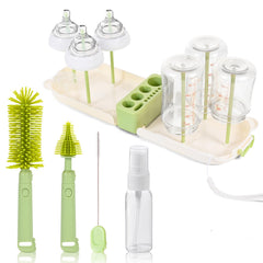 Lijroavy 7in1 extendable bottle brush cleans bottles thoroughly, great for travel