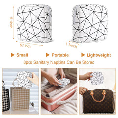 Likesing leather pad pouch with multi-pocket design stores pads and small items.