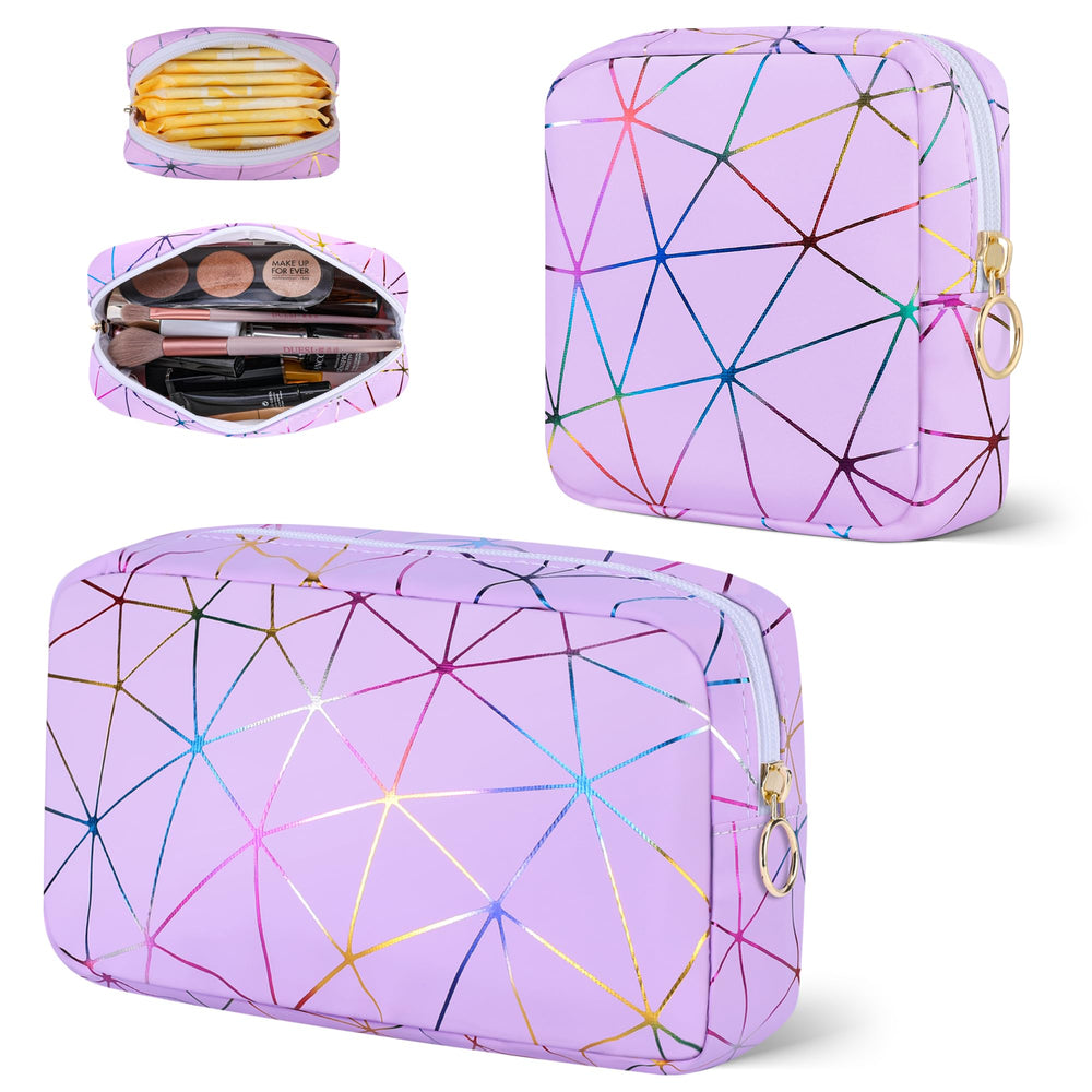 Likesing period bag front view in purple, ideal for discreet on-the-go storage