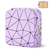 Likesing period bag in purple showing tampon storage for on-the-go organization