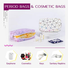 Waterproof leather exterior of the Likesing period bag for easy maintenance
