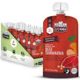 Li’l Hala Beef Shawarma pouch ready for a quick, flavorful feed