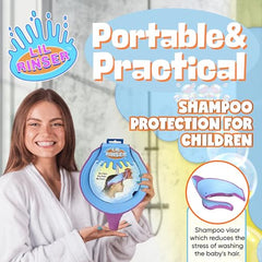 LiL Rinser eye-face protection highlights bath time comfort for toddlers.