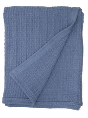 Lila & Jack waffle baby blanket shows soft texture for gentle newborn cuddles.