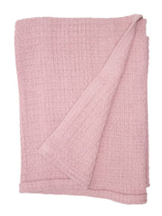 Lila & Jack waffle blanket with soft texture for cozy newborn snuggles.