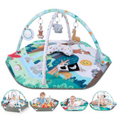 Lilian&Gema baby play gym mat layout with large surface for tummy time and exploration