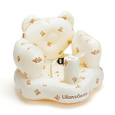 Lilian&Gema inflatable baby seat main view showing compact, portable design for on-the-go use.