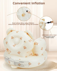 Lilian&Gema soft backrest close-up highlights comfortable support for seated babies.