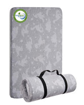 Lilian&Gema pack and play mattress foam detail showing high elasticity foam for comfort.