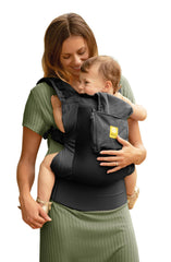 LILLEbaby CarryOn Airflow wide torso for roomy toddler comfort.