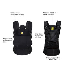 LÍLLÉbaby Complete inward-facing carry keeps baby secure during daily routines.